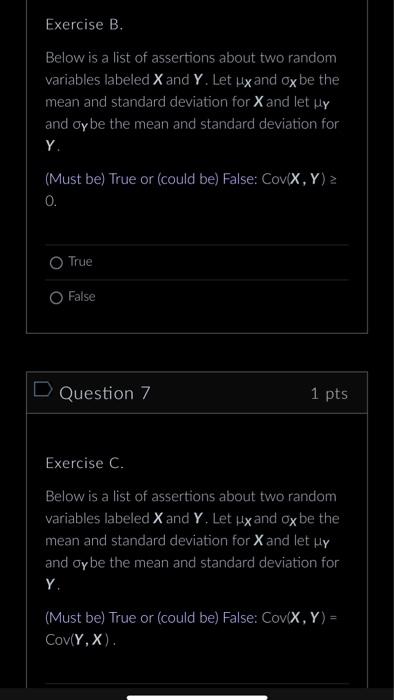 Solved Exercise B. Below Is A List Of Assertions About Two | Chegg.com