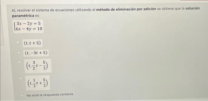 AL Resolver El Sistema De Ecuaciones Utilizando El | Chegg.com