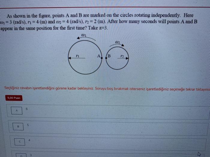 Solved As shown in the figure points A and B are marked on | Chegg.com