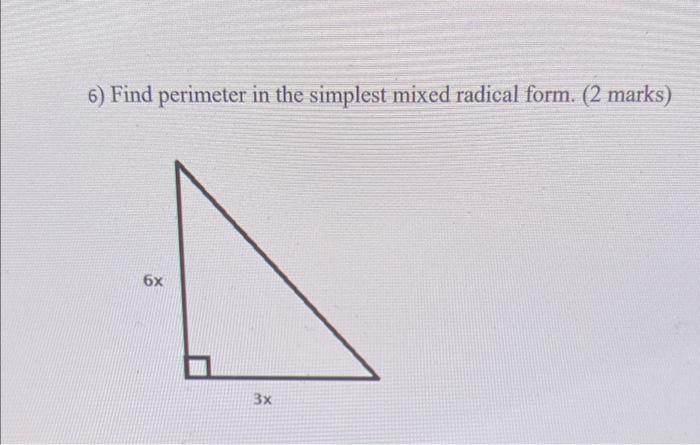 solved-6-find-perimeter-in-the-simplest-mixed-radical-form-chegg