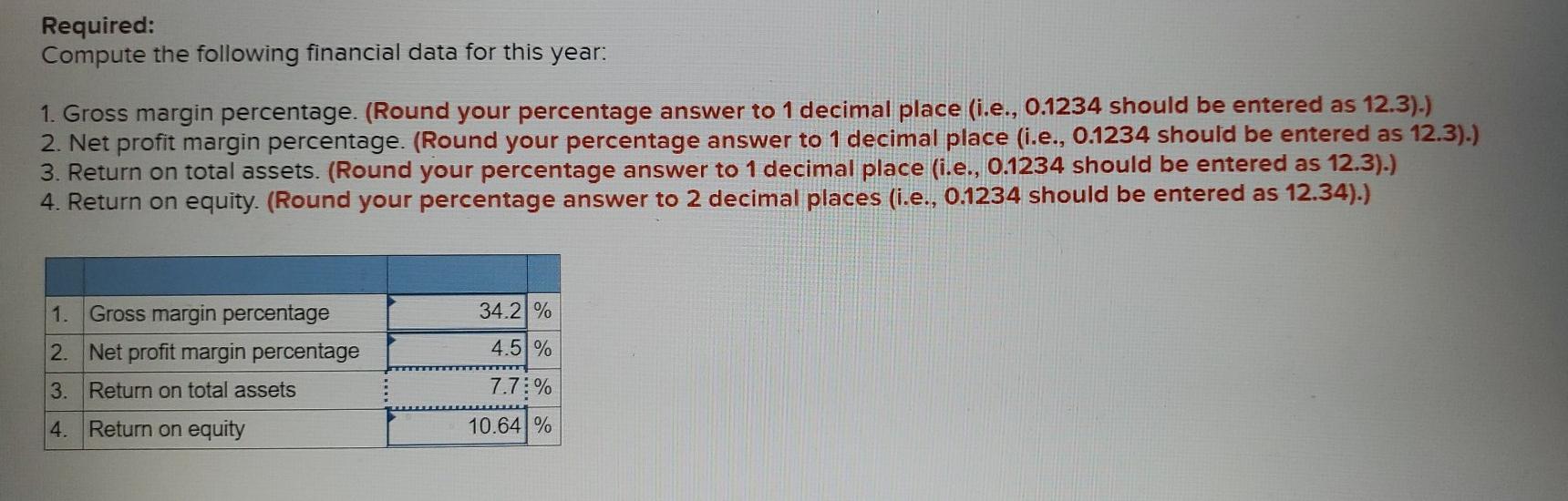 Solved Exercise 14-5 Financial Ratios For Assessing | Chegg.com