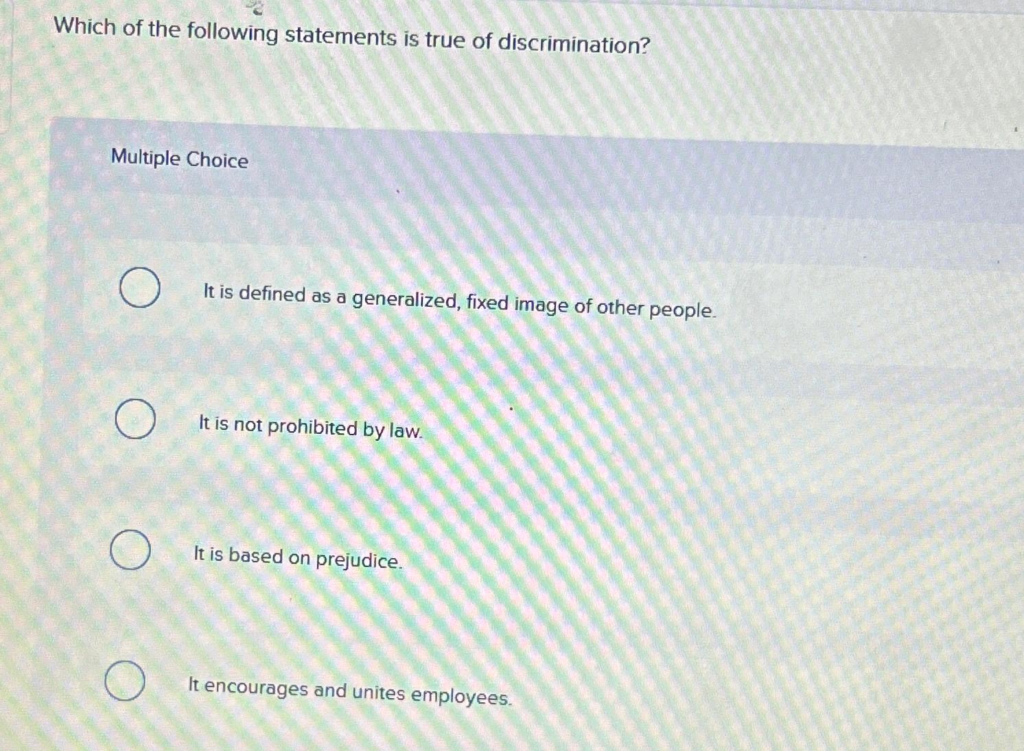 Solved Which of the following statements is true of | Chegg.com