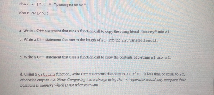 Solved 4. Time To Learn About Library Function Calls For | Chegg.com