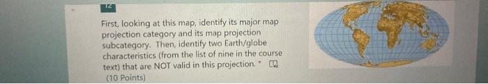 Solved First, looking at this map, identify its major map | Chegg.com