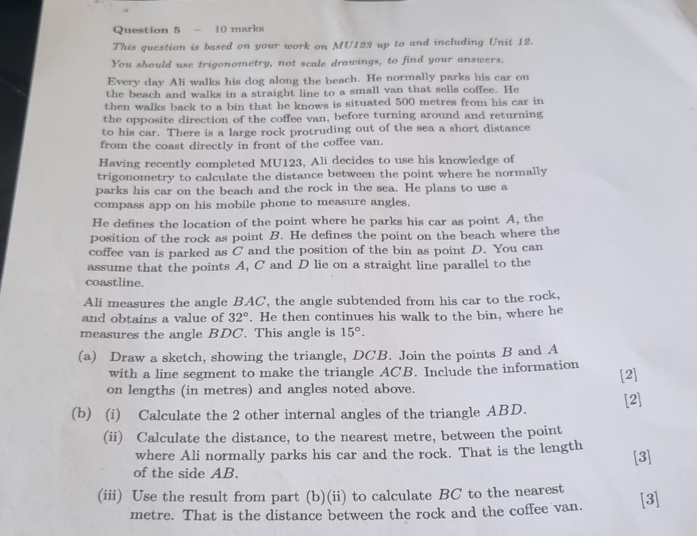 Solved Question 5 - 10 marks This question is based on your | Chegg.com