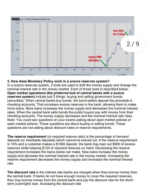 Solved Monetary Policy Tools 1. What Is Monetary Policy? | Chegg.com