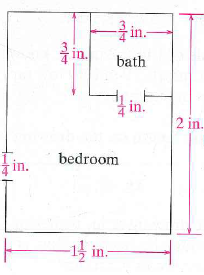 A 2 In Length In The Scale Drawing At The Left Represe