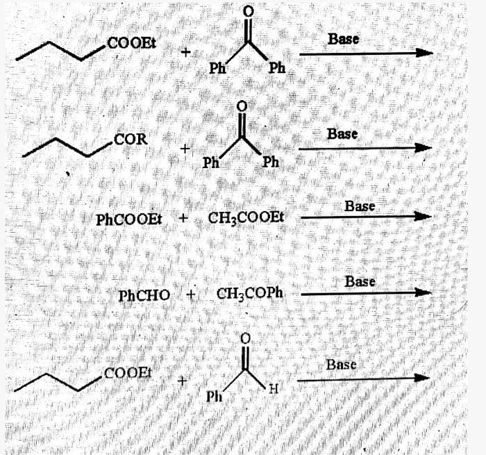 Solved PhCHO +CH3COPhm Base | Chegg.com