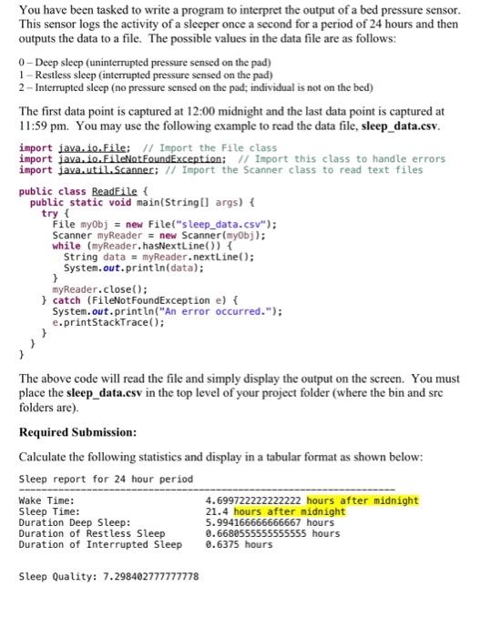 You have been tasked to write a program to interpret | Chegg.com