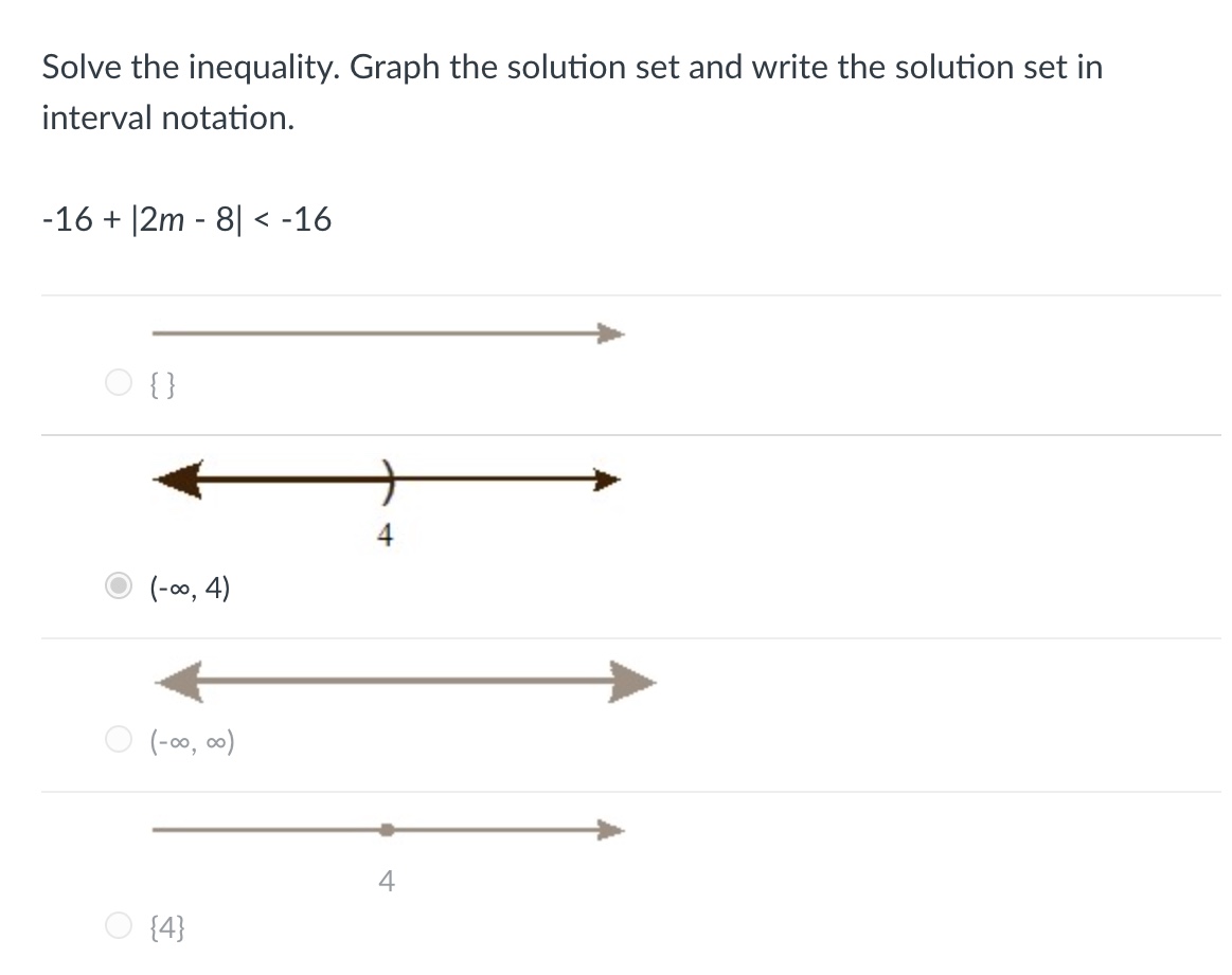 Solved Solve the inequality. Graph the solution set and | Chegg.com
