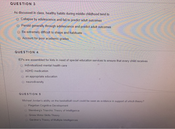 middle adolescence cognitive development