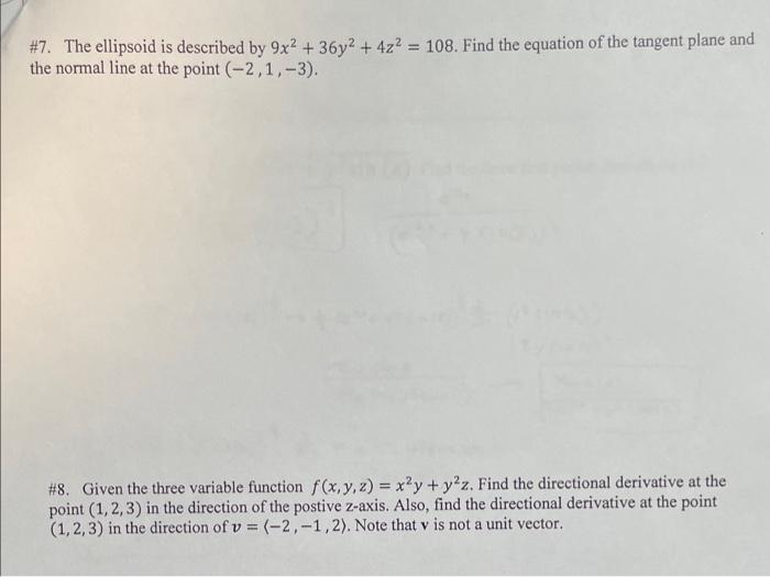 solved-7-the-ellipsoid-is-described-by-9x2-36y2-4z2-108-chegg