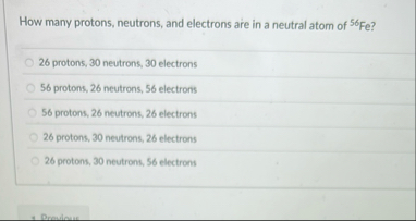 Solved How many protons, neutrons, and electrons are in a | Chegg.com