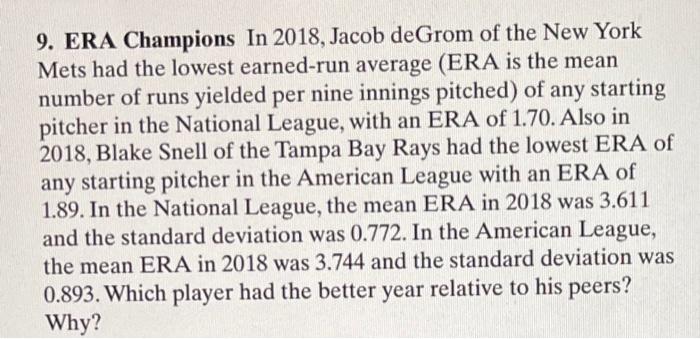 MLB - Jacob deGrom: ⚾️ Has a 0.69 ERA, the 2nd-lowest