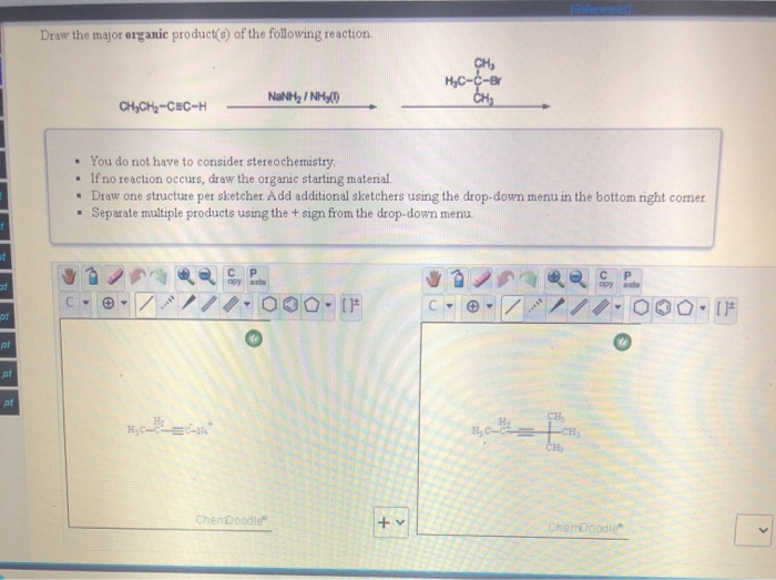 Solved Draw The Major Organic Product(s) Of The Following | Chegg.com