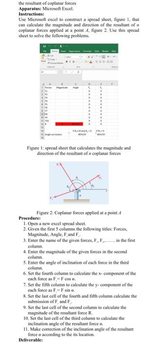 Solved The Resultant Of Coplanar Forces Apparatus: Microsoft | Chegg.com