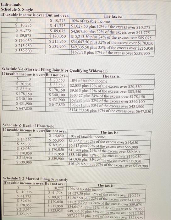 Solved Chuck A Single Taxpayer Eams In Taxable Chegg Com