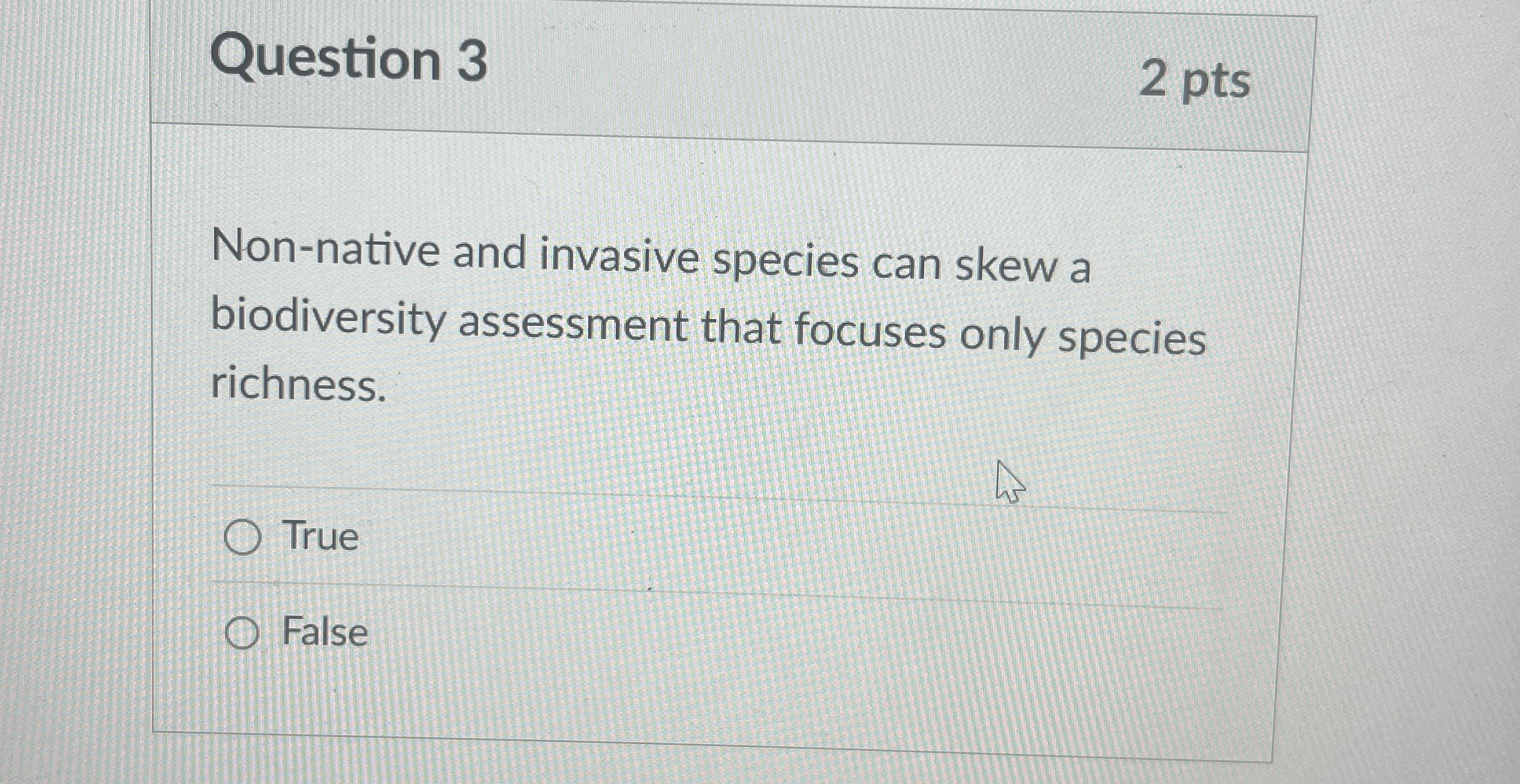 Solved Question 3Non-native and invasive species can skew | Chegg.com