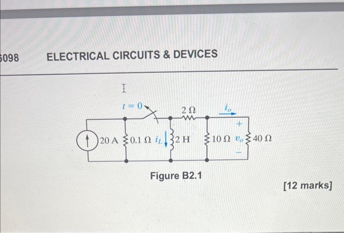 Solved Figure B1.2 B2. A) For The Circuit In Figure B1.2 | Chegg.com