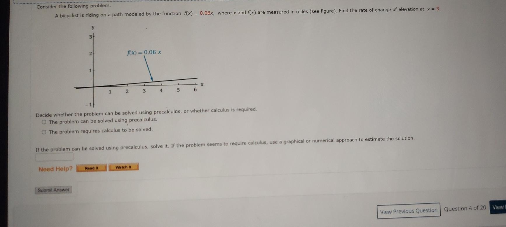 Solved Consider the following problem. Find the distance | Chegg.com