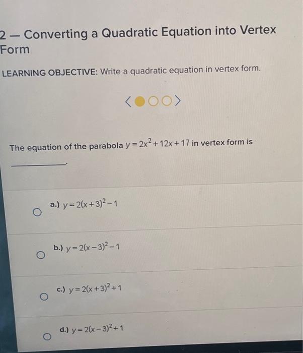 Converting quadratic outlet equations