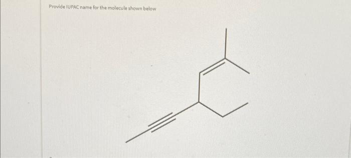 Solved Name the following molecule Name the following | Chegg.com