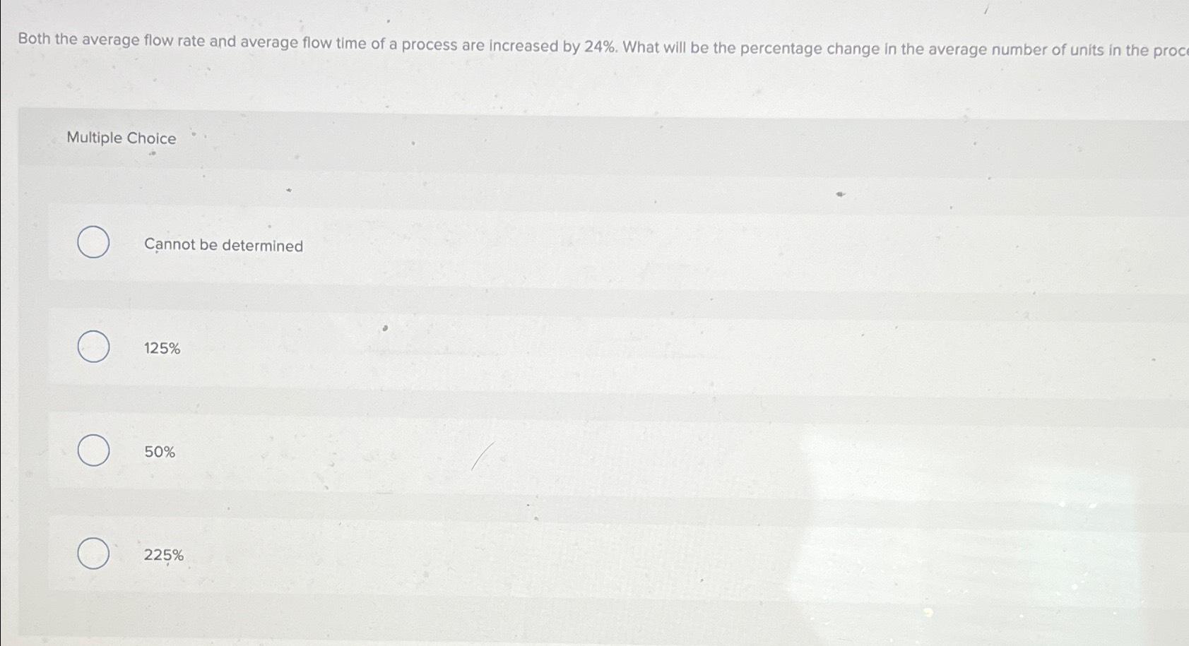 Solved Both the average flow rate and average flow time of a