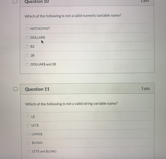 Solved Question 10 Ipus Which of the following is not a | Chegg.com