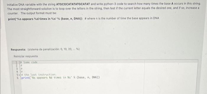 solved-initialize-dna-variable-with-the-string-chegg