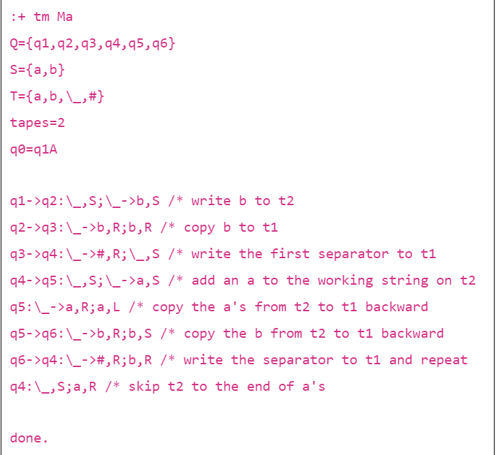 Solved Write The Grafstate Code For A Turing Machine That | Chegg.com