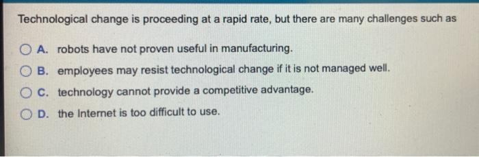 rapid technological change