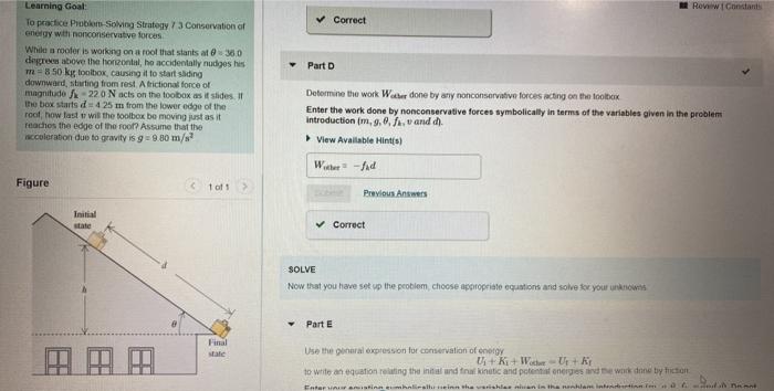 Solved 7 Part E Review Constants Learning Goal To practice | Chegg.com