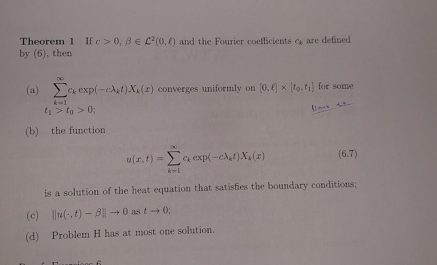 Solved Consider The Heat Equation With Any Combination Of | Chegg.com