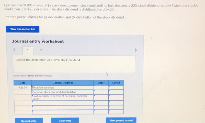 solved-epic-inc-has-11700-shares-of-2-par-value-common-chegg
