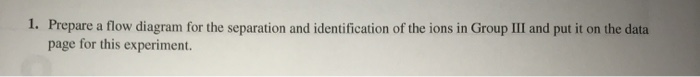 Solved Prepare a flow diagram for the separation and | Chegg.com