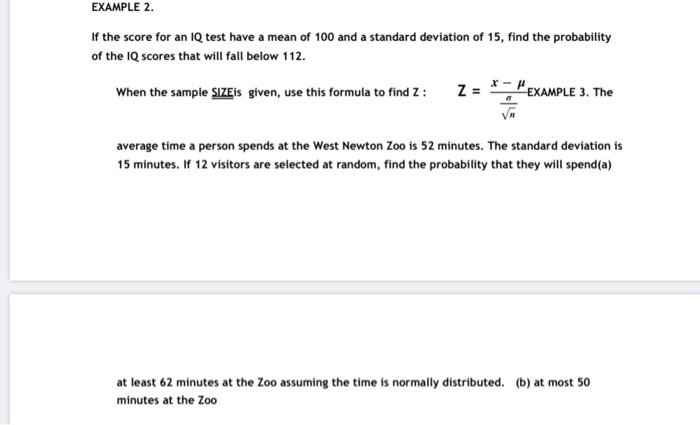 Solved EXAMPLE 5. Let Z Be A Random Variable With A Standard | Chegg.com