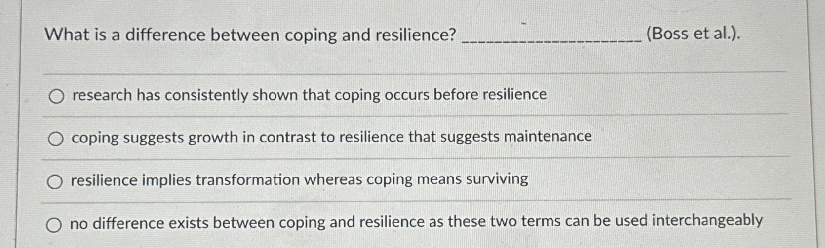 Solved What is a difference between coping and | Chegg.com