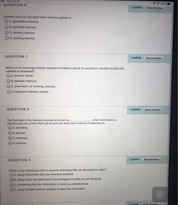 Solved QUESTION 1 1 points Save Answer Which of the | Chegg.com