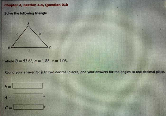 Solved Chapter 4, Section 4.4, Question 01b Solve the | Chegg.com