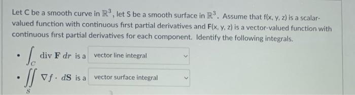 Let \( \mathrm{C} \) be a smooth curve in \( \mathbb{R}^{3} \), let \( \mathrm{S} \) be a smooth surface in \( \mathbb{R}^{3}