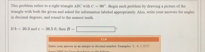 Solved This problem refers to a right triangle ABC with C - | Chegg.com