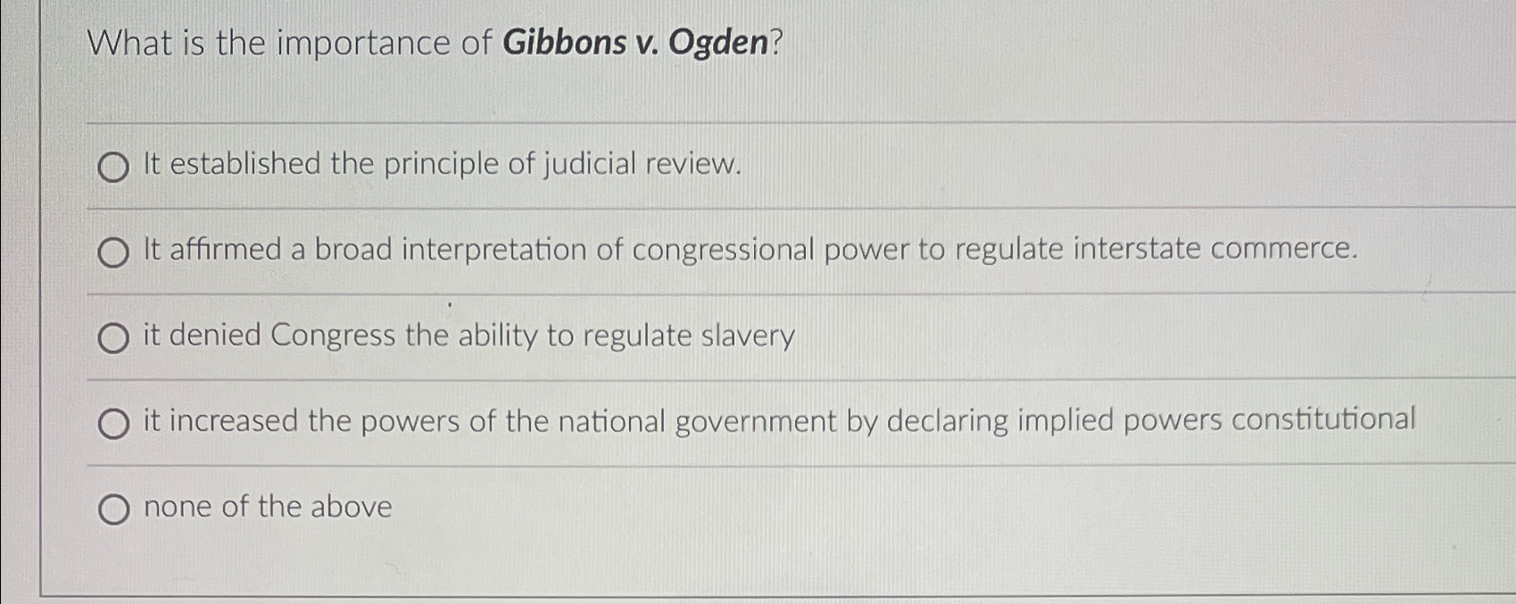 What did gibbons 2024 v ogden establish