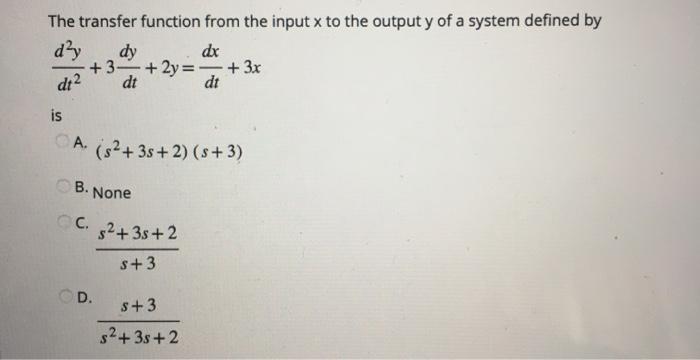 Solved For a control system, its transfer function is | Chegg.com