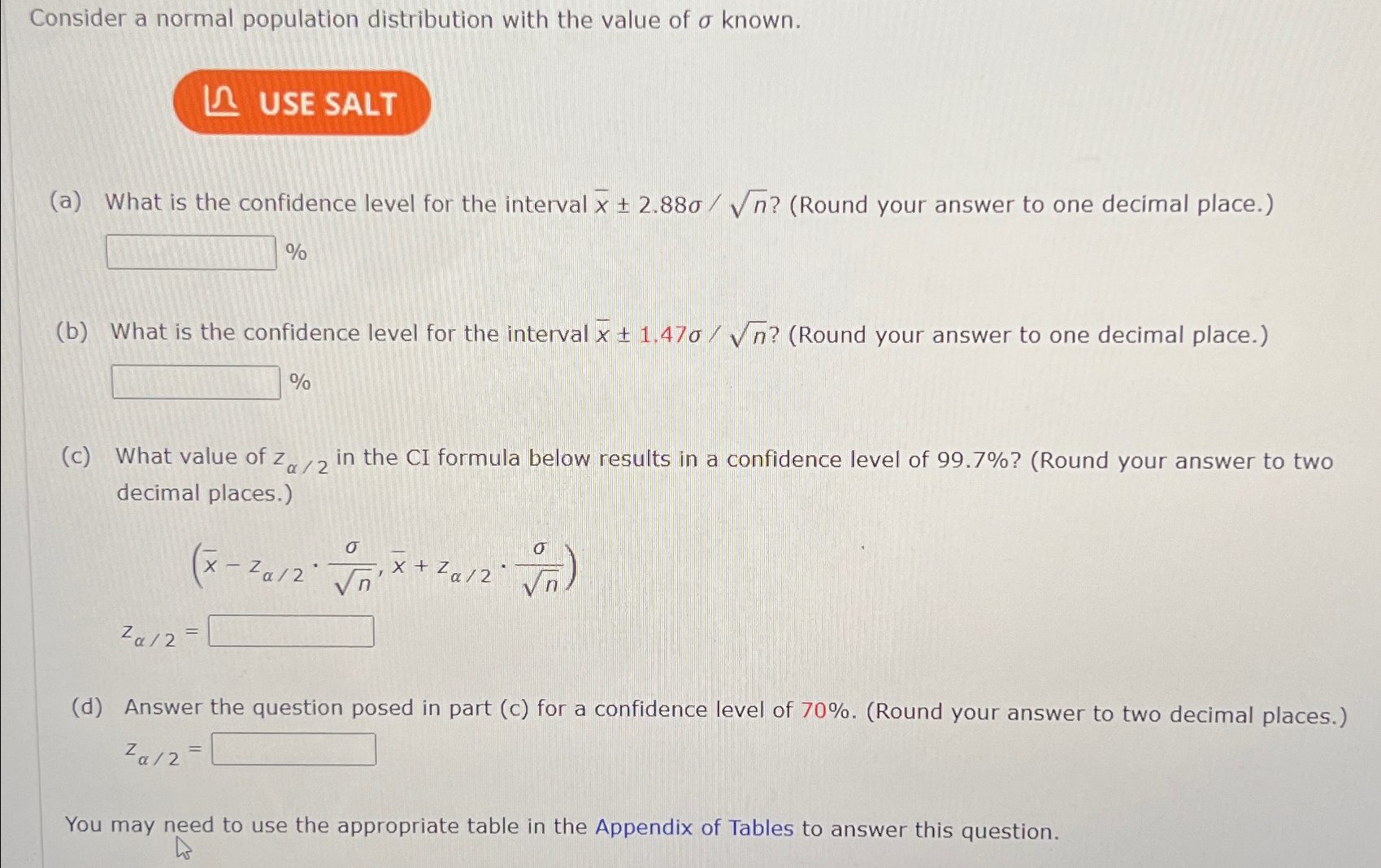 Consider a normal population distribution with the | Chegg.com