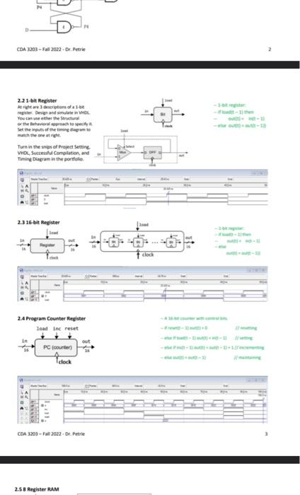 2. Design and Simulation of Sequential Components in | Chegg.com