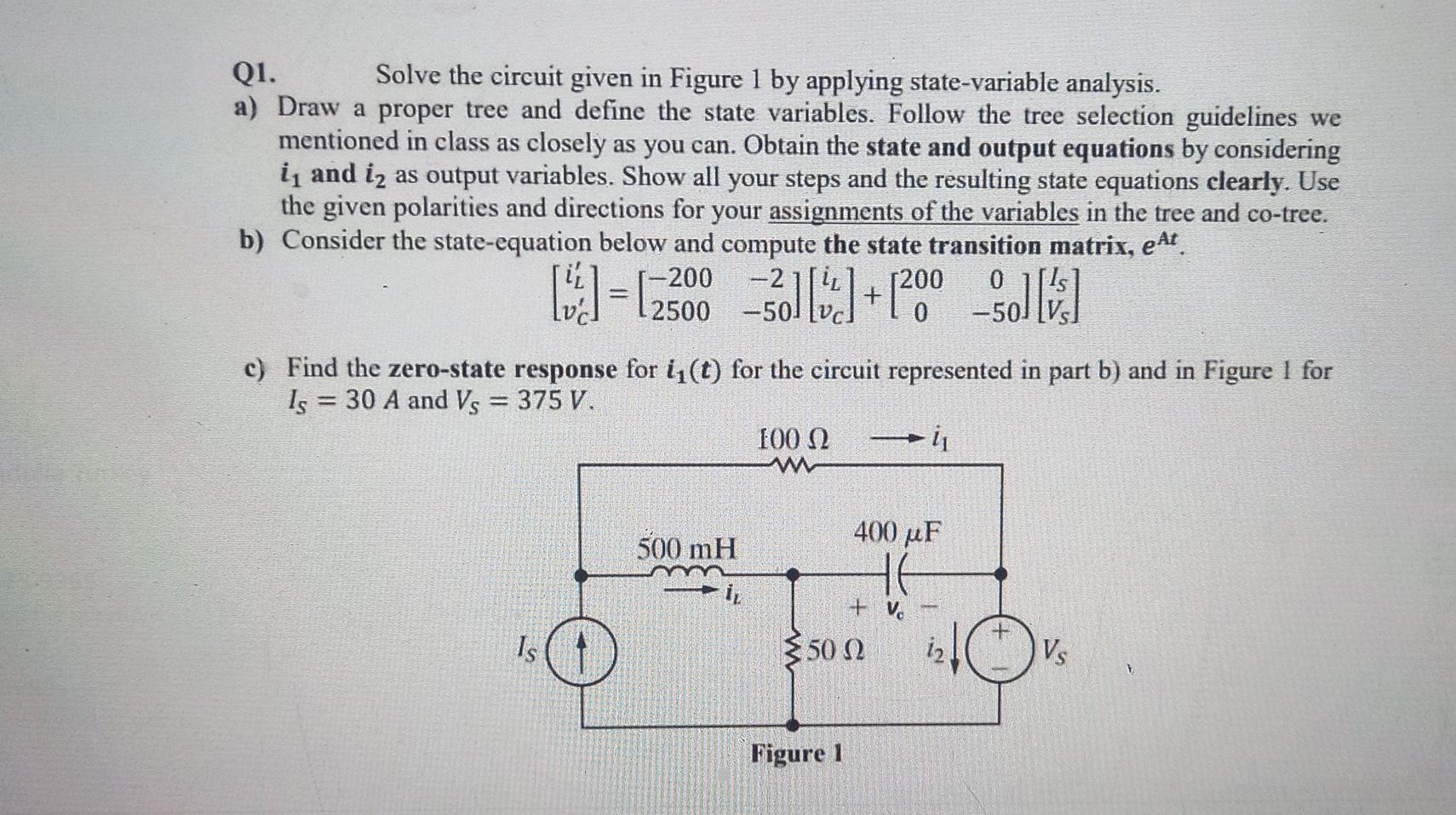 Solved Q1. Solve the circuit given in Figure 1 by applying | Chegg.com