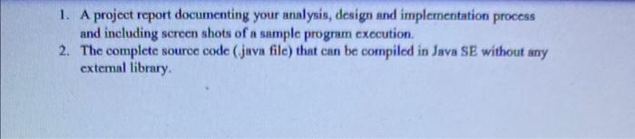Solved I really need help. I used java/eclipse. And can you | Chegg.com