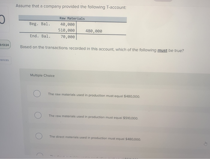 Solved Assume that a company provided the following | Chegg.com