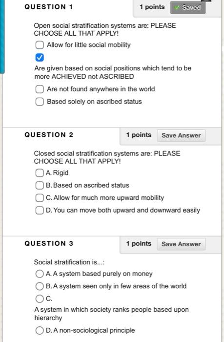 CLOSED AND OPEN SYSTEMS OF SOCIAL STRATIFICATION visual data 7