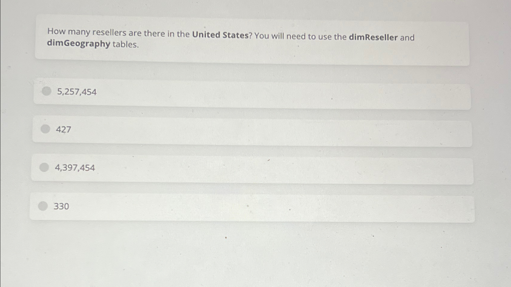 Solved How many resellers are there in the United States?